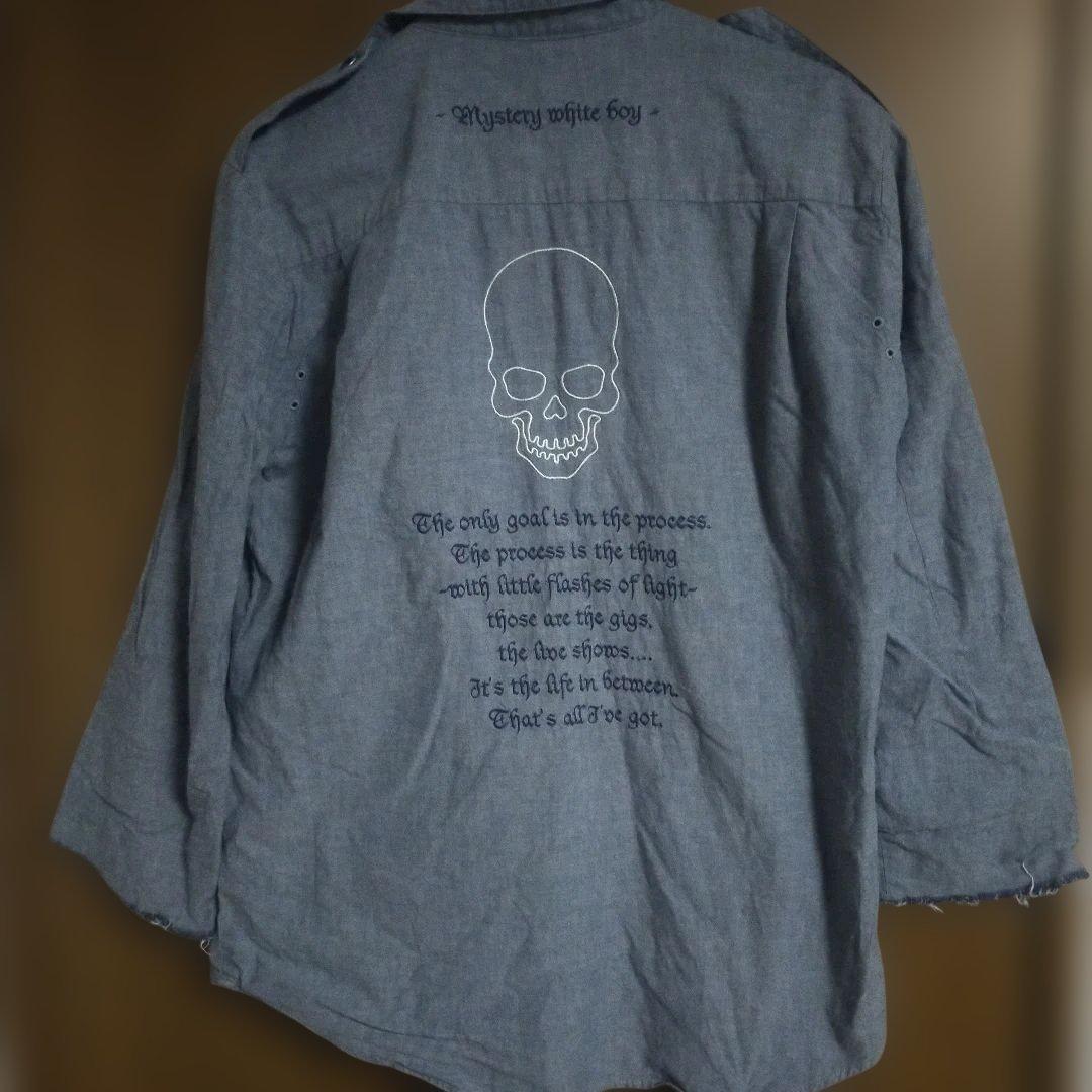 ナンバーナイン　スカル刺繍シャツ　美品　サイズ2