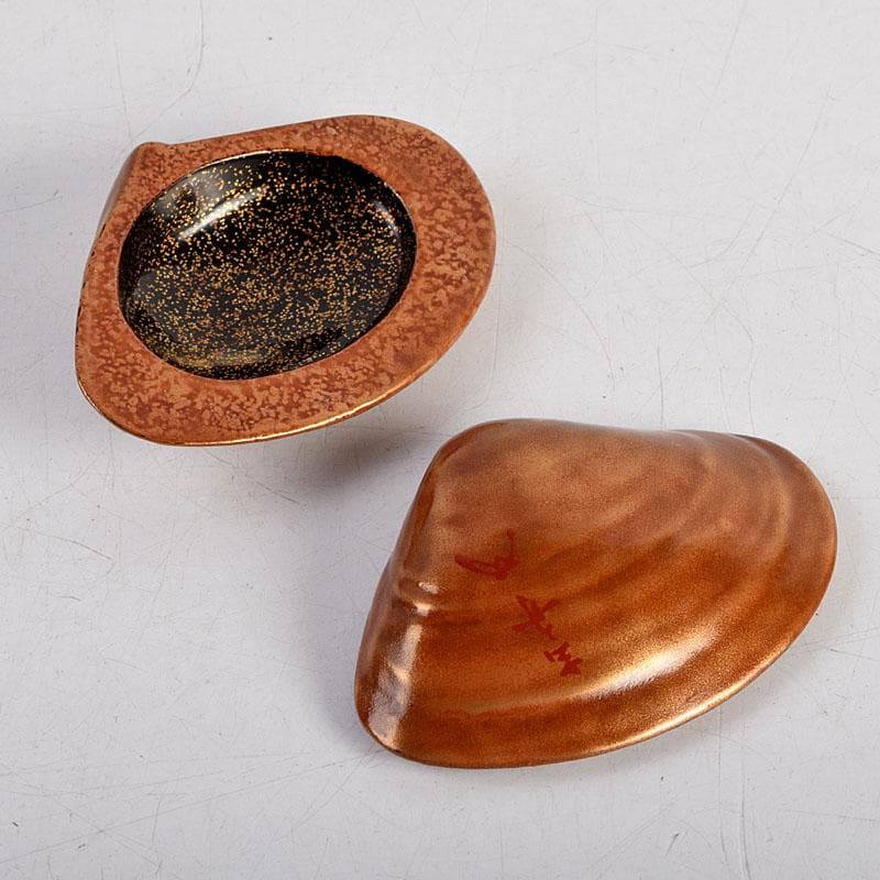 茶道具 輪島塗 江尻玄舟作 金蒔絵 蛤 香合 共箱 V 8832 - メルカリ