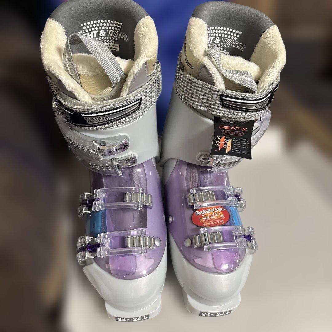 スキーブーツ スキー靴 hanson butterfly レディース ジュニア hanson スキーブーツ SIZE 25.5cm ホワイト butterfly｜トレファクONLINE