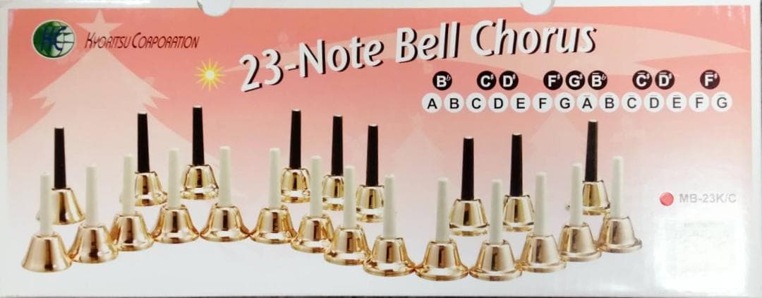 △ミュージックベル ハンドベル 23音 キョーリツコーポレーション KC ハンドベル 23音 曲集付き教則本 専用ケースセット ミュージック