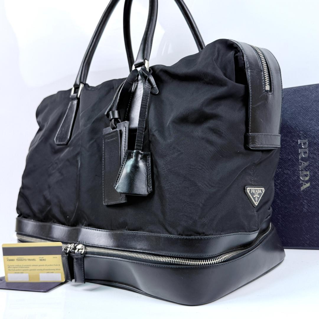 PRADA Sacca da viaggio ボストンバッグ 三角ロゴプレート