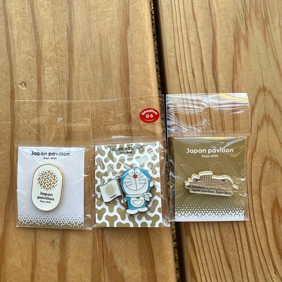 大阪・関西万博 日本館公式ロゴデザインピンバッジ 3個 - メルカリ