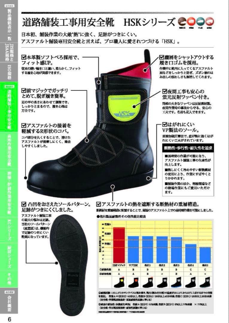 【正規品】　迅速対応　ノサックス　舗装靴　HSK　安全靴　26㎝