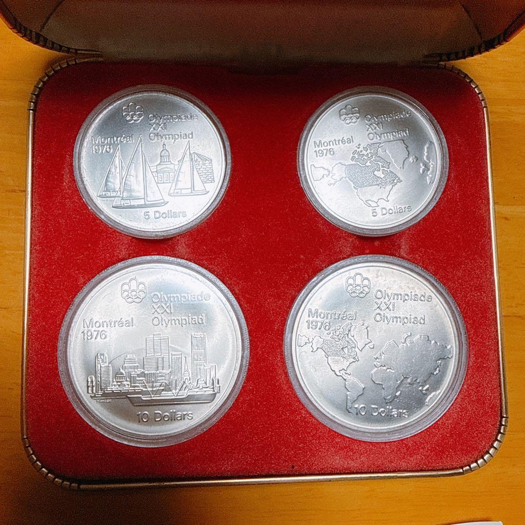 1976年 カナダモントリオール五輪 記念銀貨セット　自宅保管品
