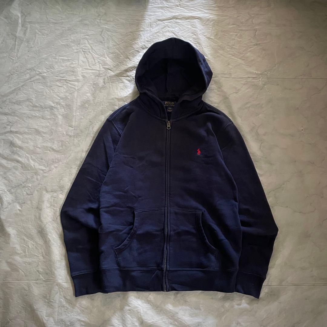 トップス Polo Ralph Lauren zip up hoodie navy