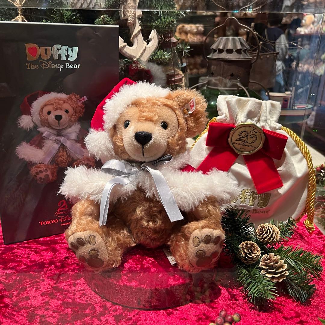 東京ディズニーシー 20周年 ダッフィー クリスマス シュタイフ ぬいぐるみ