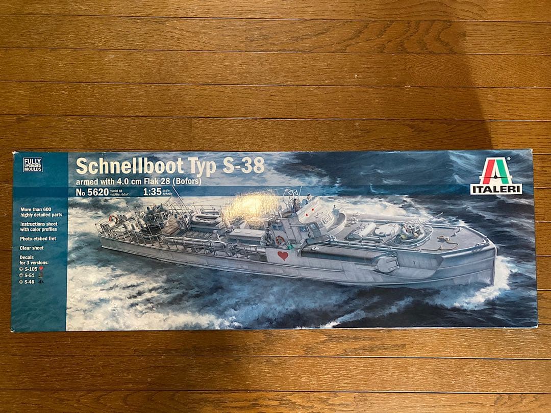 1/35　タミヤ　ドイツ海軍　魚雷艇 シュネルボート S-38 イタレリ