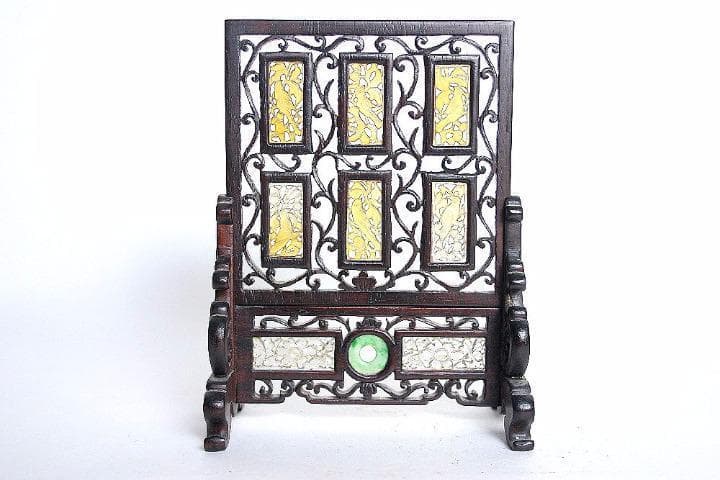 中国 古い翡翠の置物 骨董