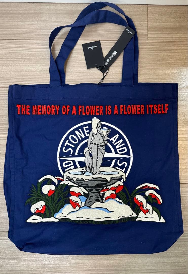 STONE  ネイビートートバッグ