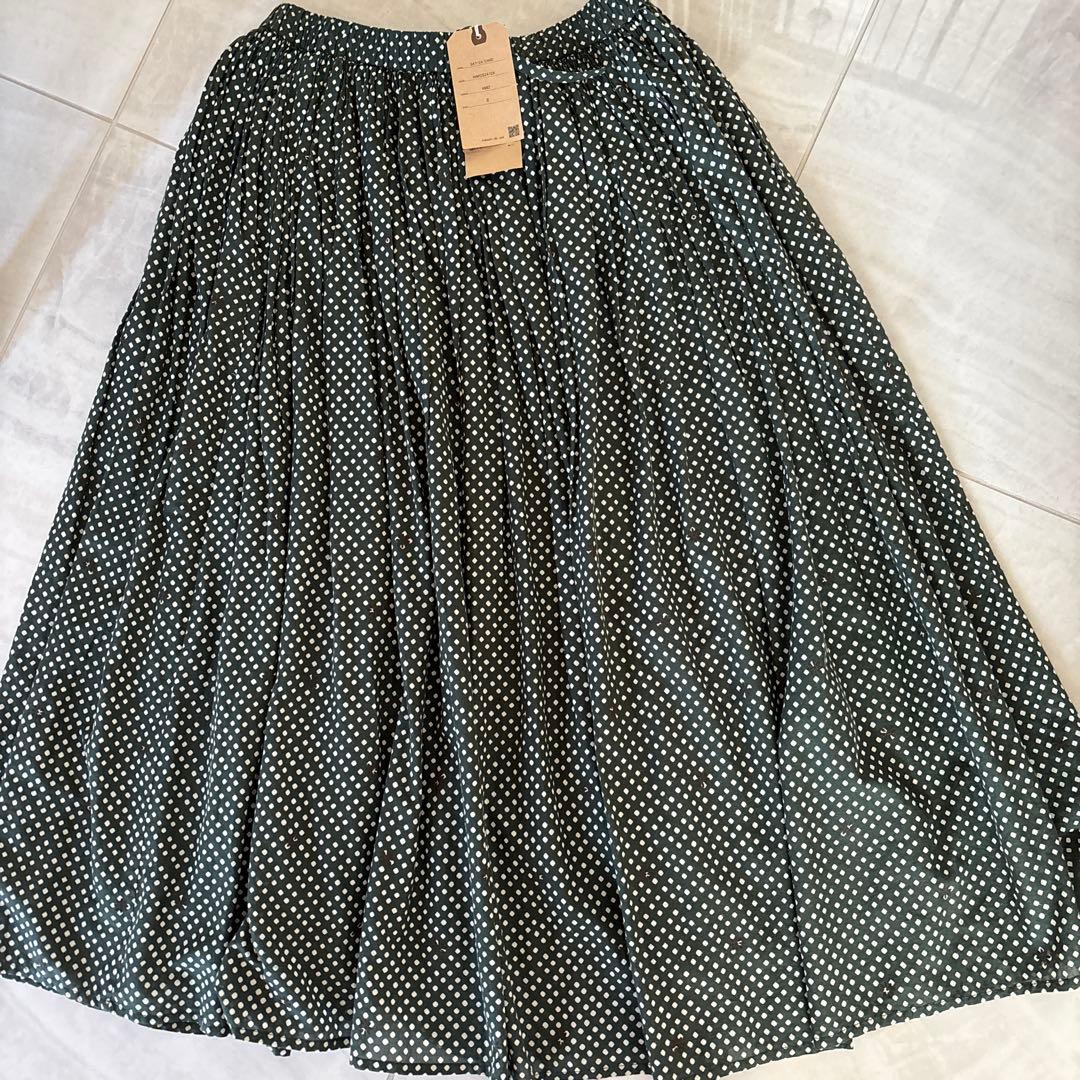 (新品)タグ付き　メゾンドソイル　ロングスカート　フレンチブリュ 新品)タグ付き メゾンドソイル ロングスカート フレンチブリュ - メルカリ