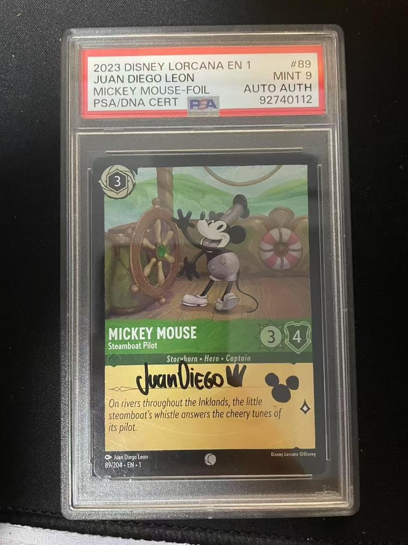LORCANA ロルカナ ミッキー　JuanDiegoLeon サイン ディズニーロルカナ ミッキー サインカード4枚 - メルカリ