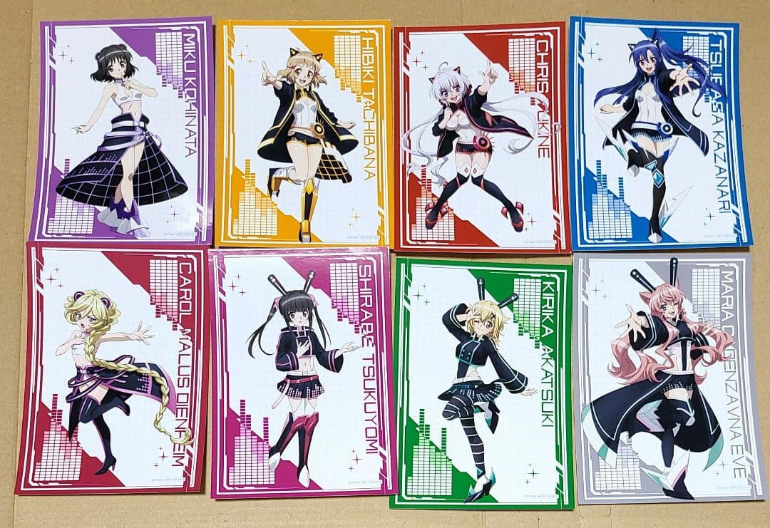 戦姫絶唱シンフォギア　キャロル　月読調　雪音クリス　サイバーアイドル　ブロマイド 戦姫絶唱シンフォギア キャラクターソング4 雪音クリス 戦姫絶唱