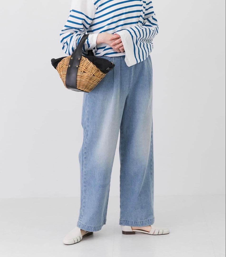 かぐれ フェードデニムイージーパンツ F