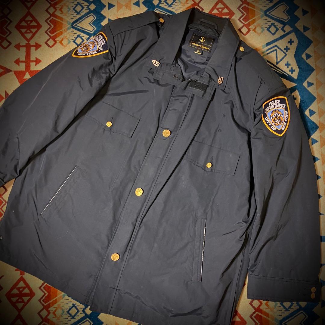 【希少特大】NYPDポリスマンジャケット ニューヨーク市警 45分署ピンズ