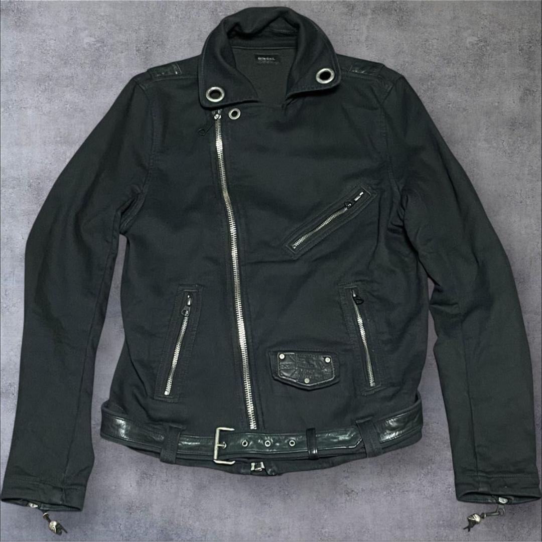 DIESEL COTTON RIDER'S JACKET Sサイズ 黒 y2k
