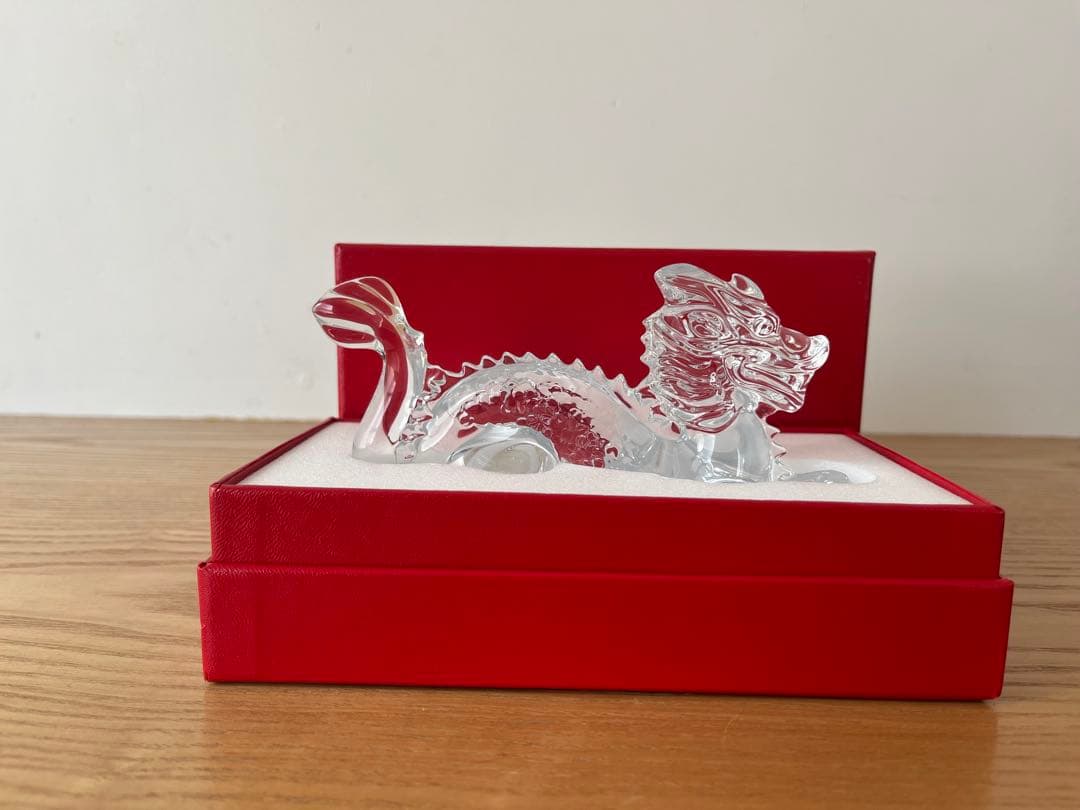 【新品未使用】バカラ / Baccarat クリスタル ドラゴン 置物　龍