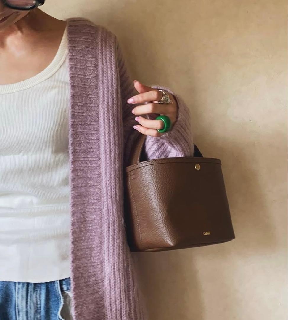 ch!iiibag レザーバスケット　ブラウン　ハンドバッグ ホームコレクション レザーバスケット Large – インテリア・クラフト