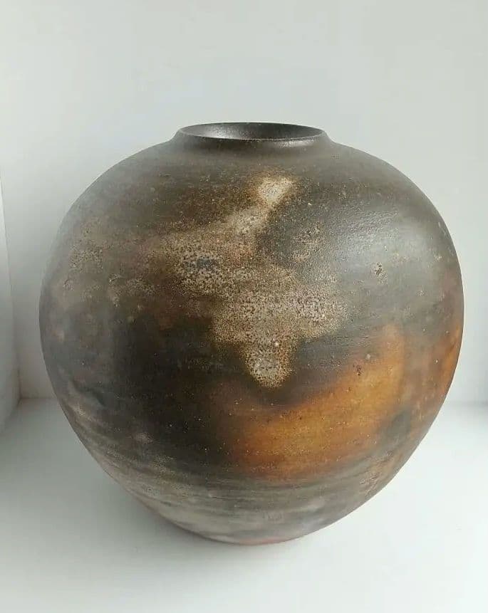 小西陶古　備前焼　花器　大壷　桟切 桟切／サンギリの商品一覧 - 備前焼 窯元小西陶古