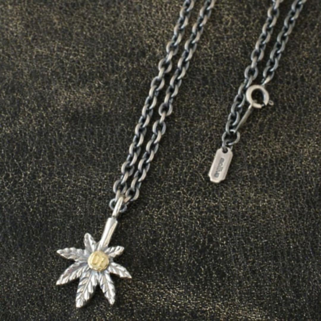 GANJA NECKLACE K18 マリファナ シルバー925 ネックレス ネックレス シルバー925製 マリファナリーフ 葉っぱ ガンジャ