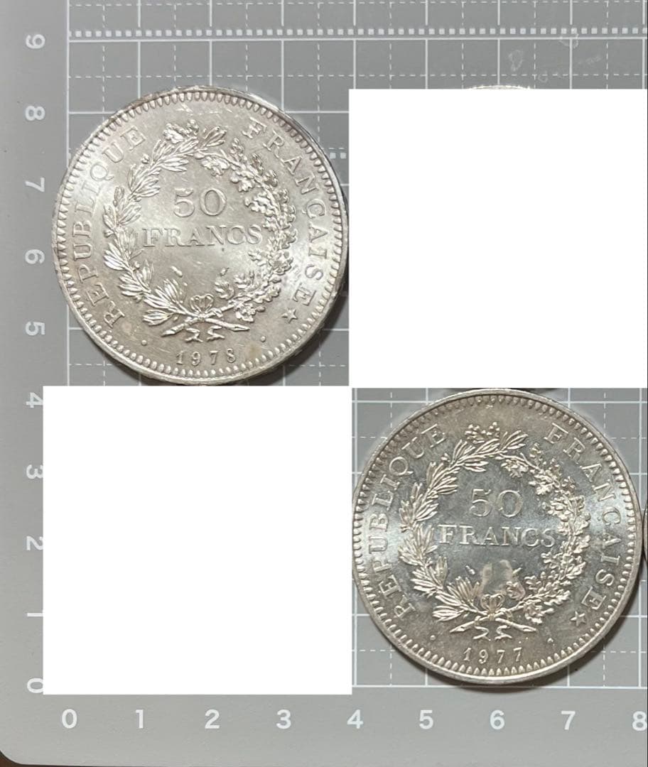 クルミネコ様　50フラン大型銀貨　2枚