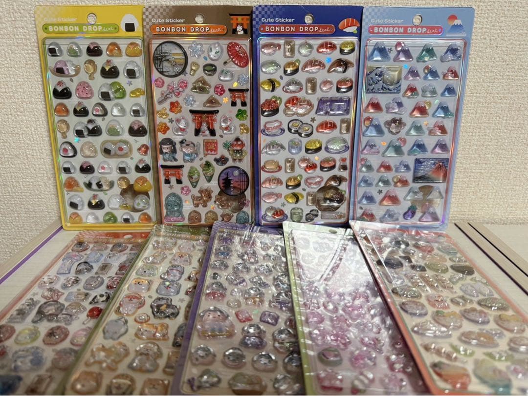 ボンボンドロップシール　和柄　9種　新品未開封 速報】ボンボンドロップシールに新作登場｜「和柄」の新デザインが1