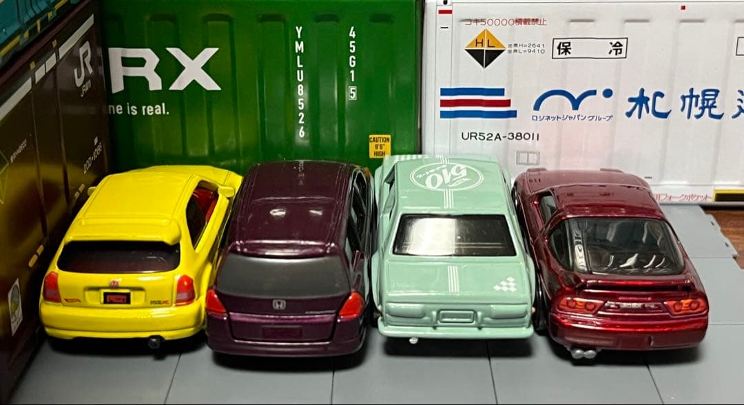 カラーサンプル ヤリス ホットウィール シビック 180SX ダットサン