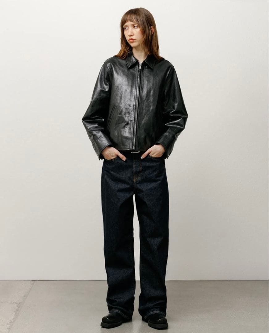 STUSSY GARAGE JACKET LEATHER - メルカリ