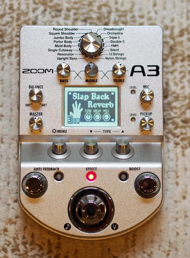 Zoom A3 アコースティックギター・エフェクター