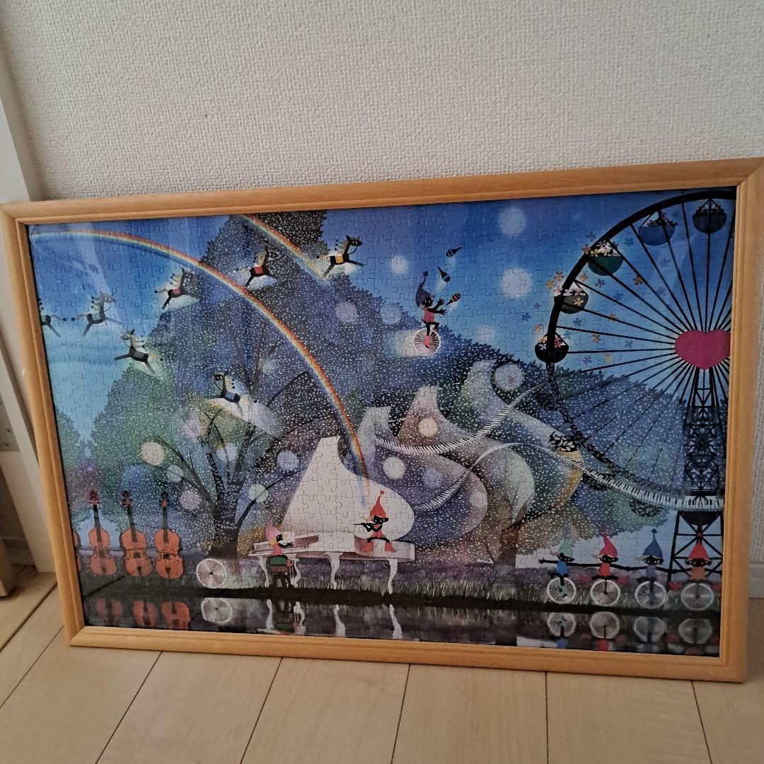 藤城清治さんの風の中の白いピアノ ジグソーパズル 風の中の白いピアノ 藤城 清治 影絵アート 小人 楽器