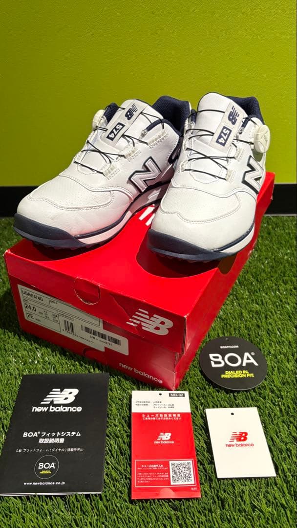 【未使用品】ニューバランスゴルフシューズ UGBS574G BOA 24.0cm