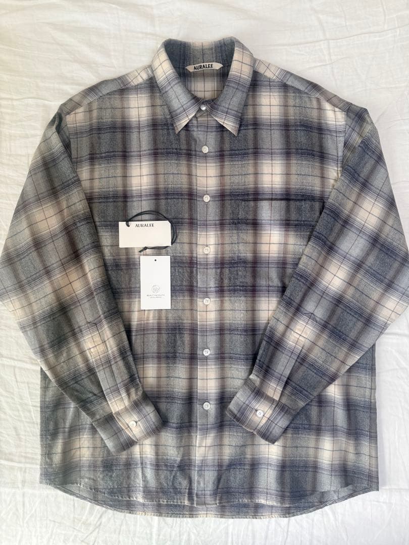 り*り様 auralee 23AW SUPER LIGHT CHECK チェック