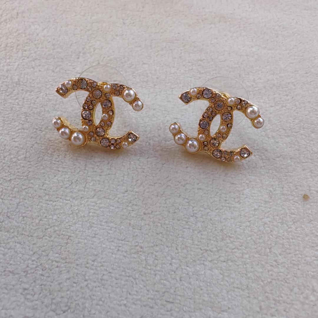 ハート ゴールド ピアス CC