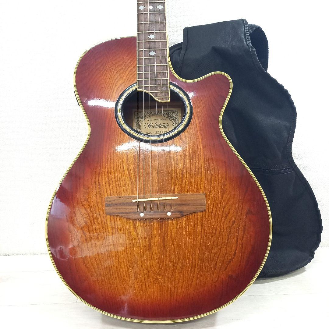 現状渡し Sechong エレアコ EA430 CS チェリーサンバースト