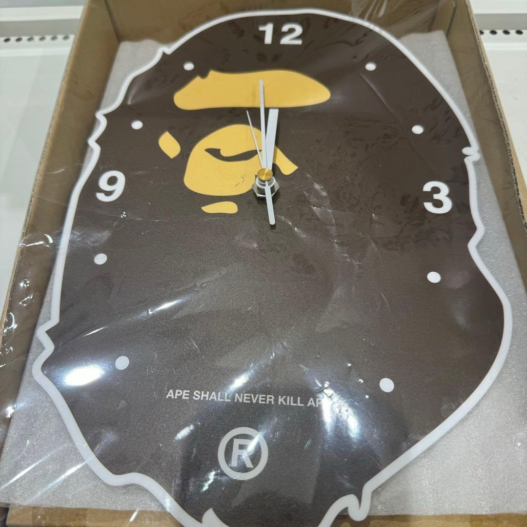 激レア　希少　A BATHING APE APE HEAD WALL CLOCK