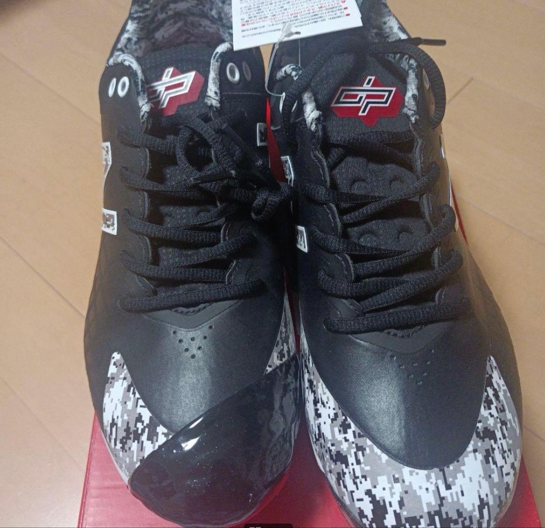 【新品未使用】　New Balance 野球スパイク 黒　迷彩　26.0cm