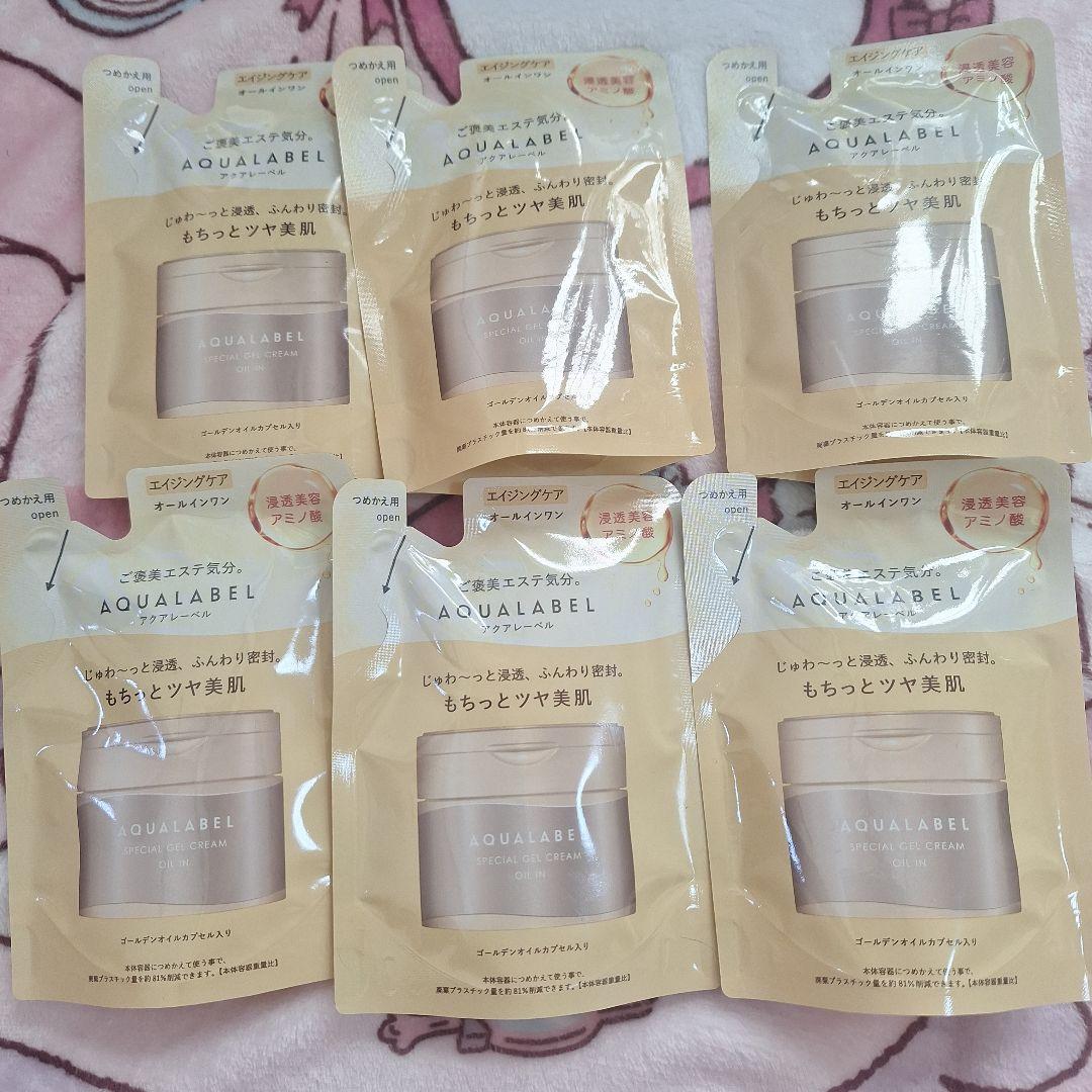 アクアレーベルスペシャルジェルクリーム　EX　詰め替え 6個セット