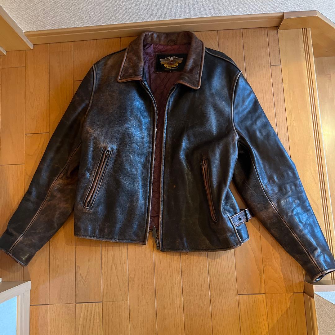 Harley Davidson シングルライダースジャケット サイズM