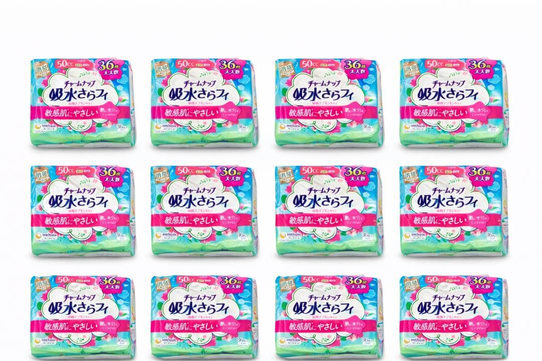 ㉑【チャームナップ】生理用ナプキン 36枚入り 12個セット