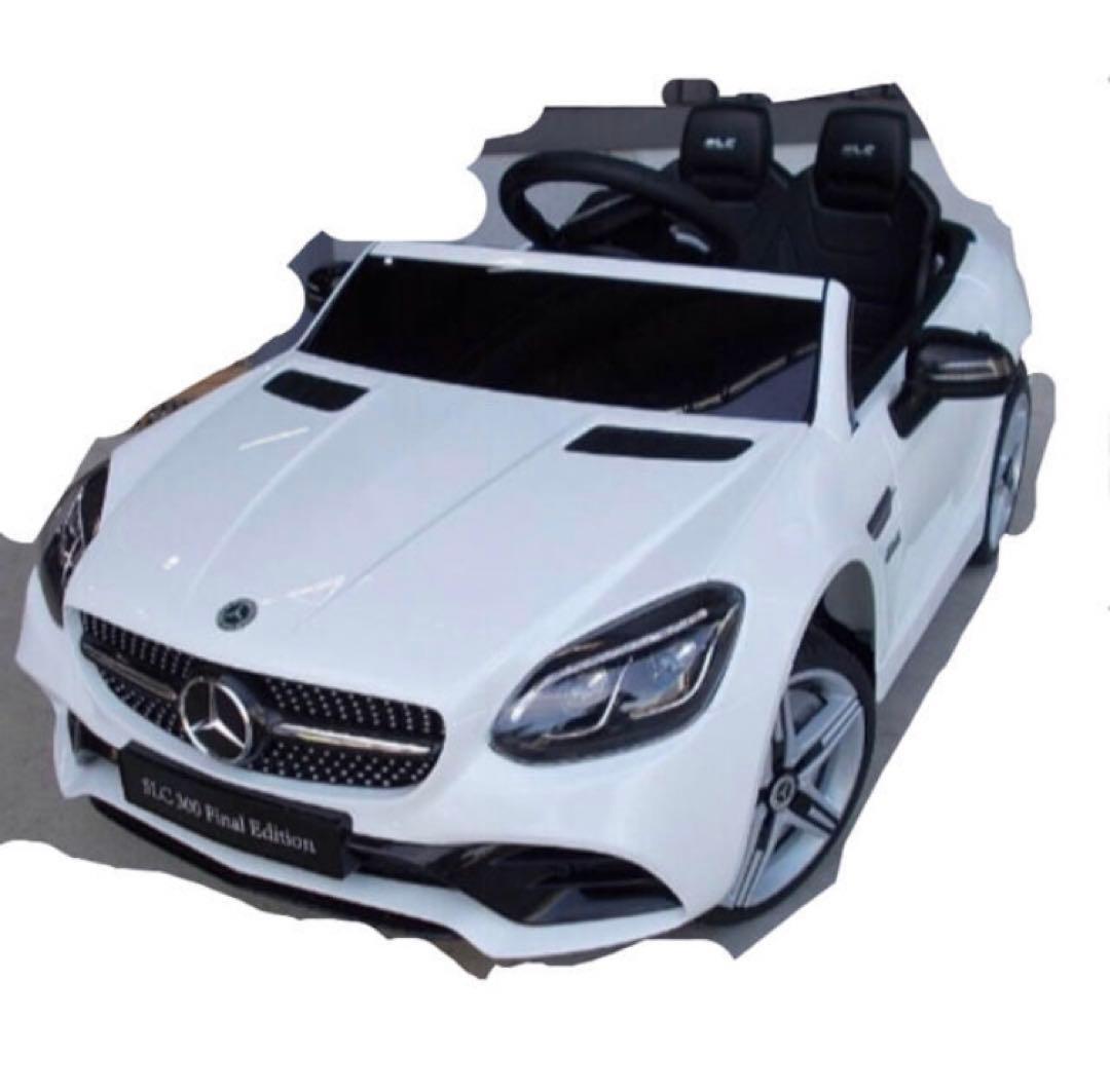 乗用ラジコン　ベンツ　SLC　白　完成車で発送　乗用玩具　おもちゃ