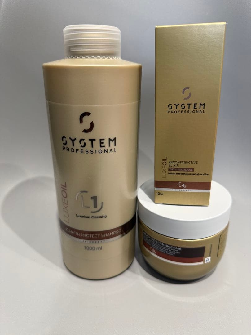 リュクスシャンプー1000mlマスク400mlオイル100mlセット