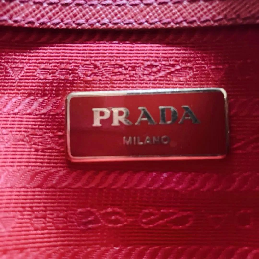 プラダ ガレリアサフィアーノ バッグ スモール ピンク ショルダー