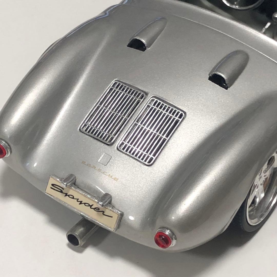 マイスト 1/18 ポルシェ550スパイダー 1954年 シルバー ミニカー