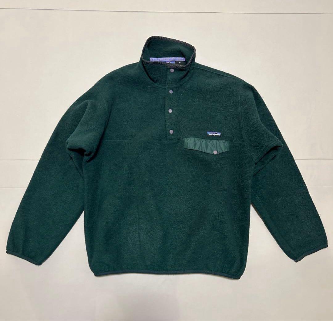 阿*部様 patagonia シンチラスナップt グリーン Mフリースパタゴニア