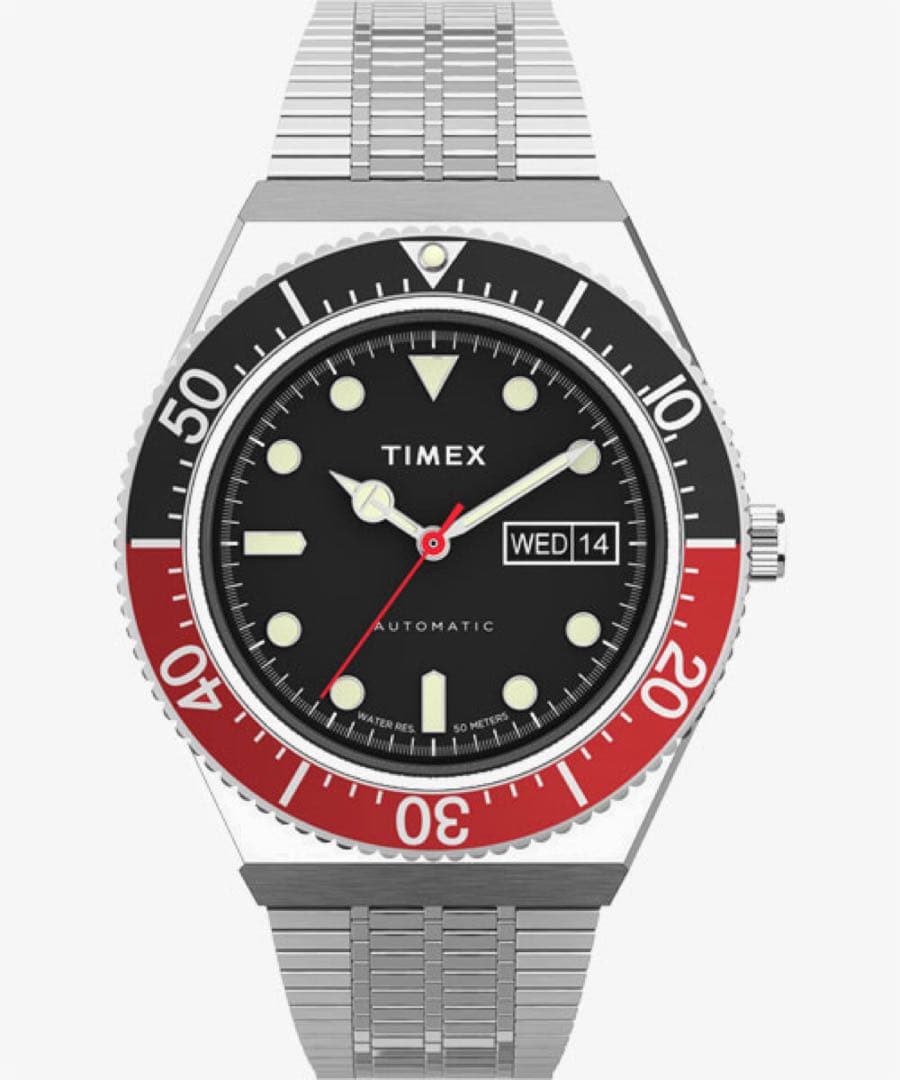 専用TIMEX 自動巻 腕時計 M79 ブラック x レッド tw2u83400