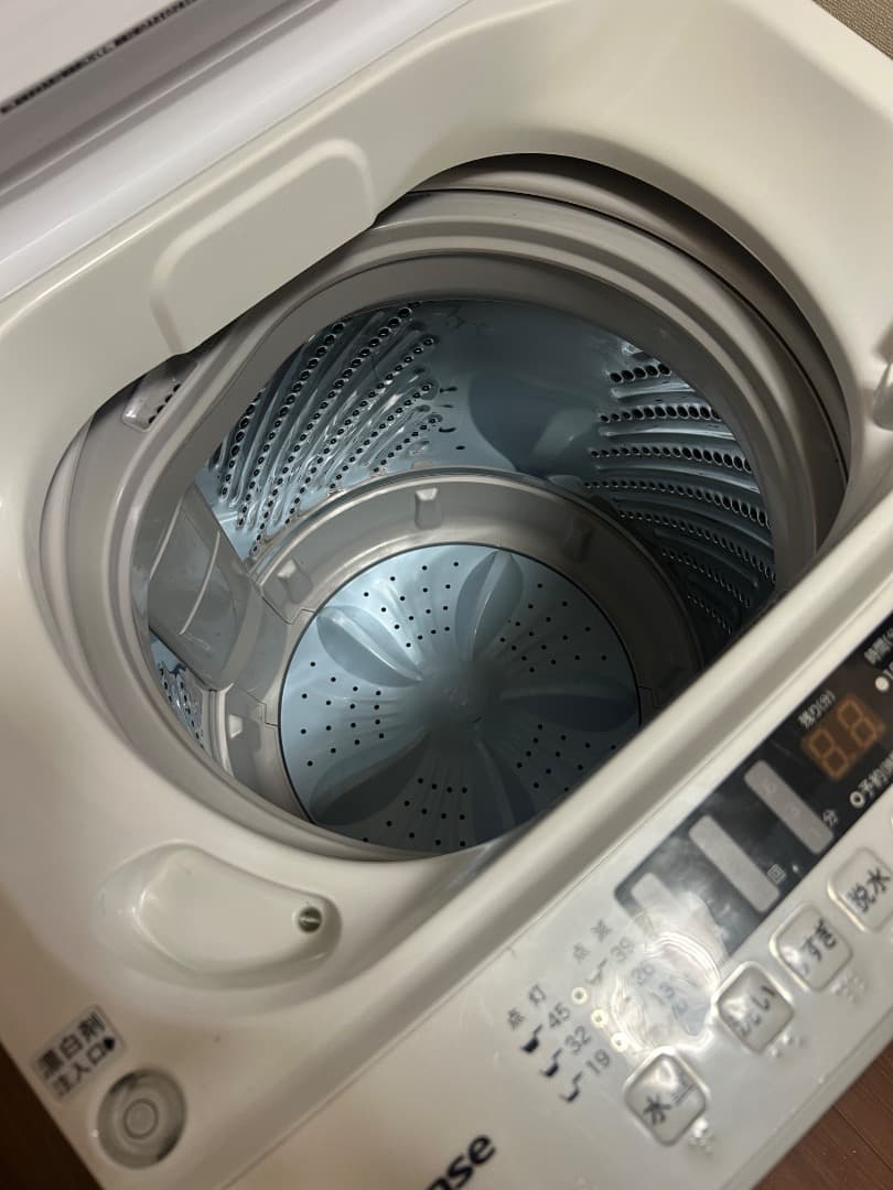 【即購入可】2024年製　ハイセンス　全自動洗濯機　4.5kg　HW-K45E