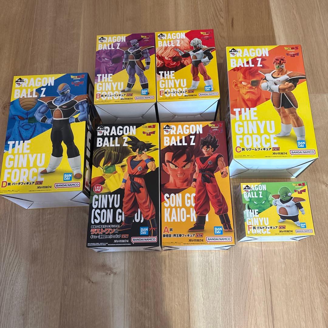 ギニュー特戦隊 一番くじ フィギュア7体セット　ドラゴンボール