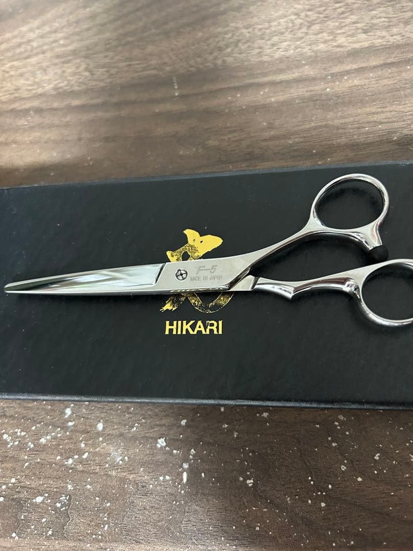HIKARI F-5 シザー 2本セット 美品】光シザー F-5 カットシザー 5.8インチ ハマグリ刃 オフセット