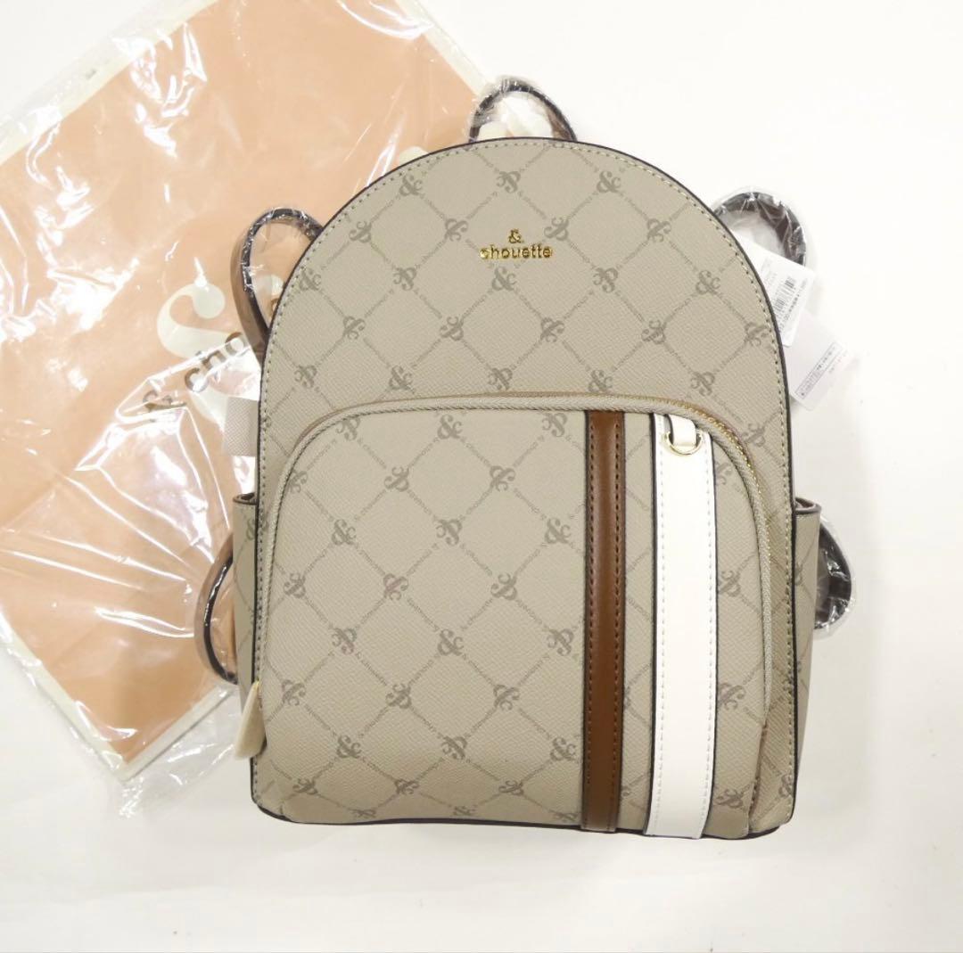 未使用 ＆ chouette モノグラム リュック レディース カジュアル アンドシュエット & chouette モノグラム リュック (ブラウン