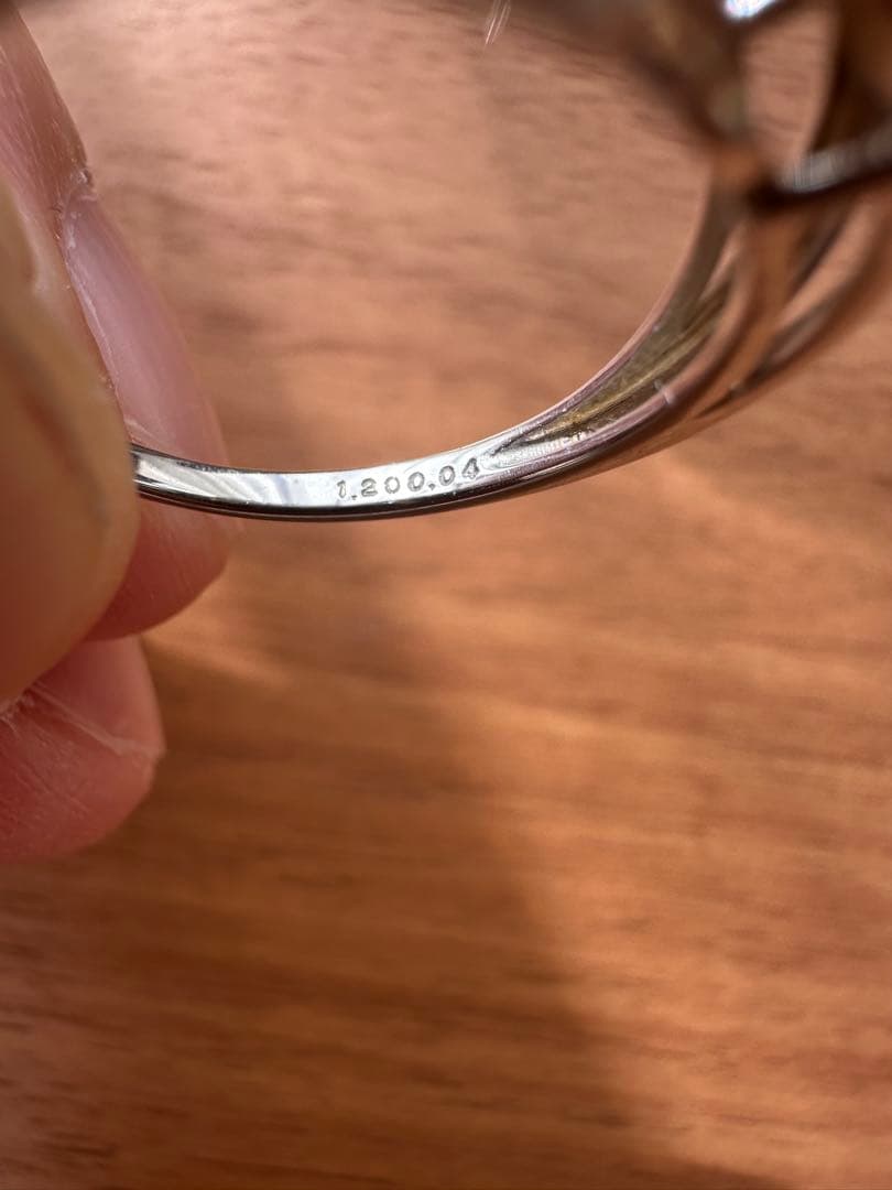 【レア！】マンダリンガーネット　1.20ct pt900 12号　鑑別書付