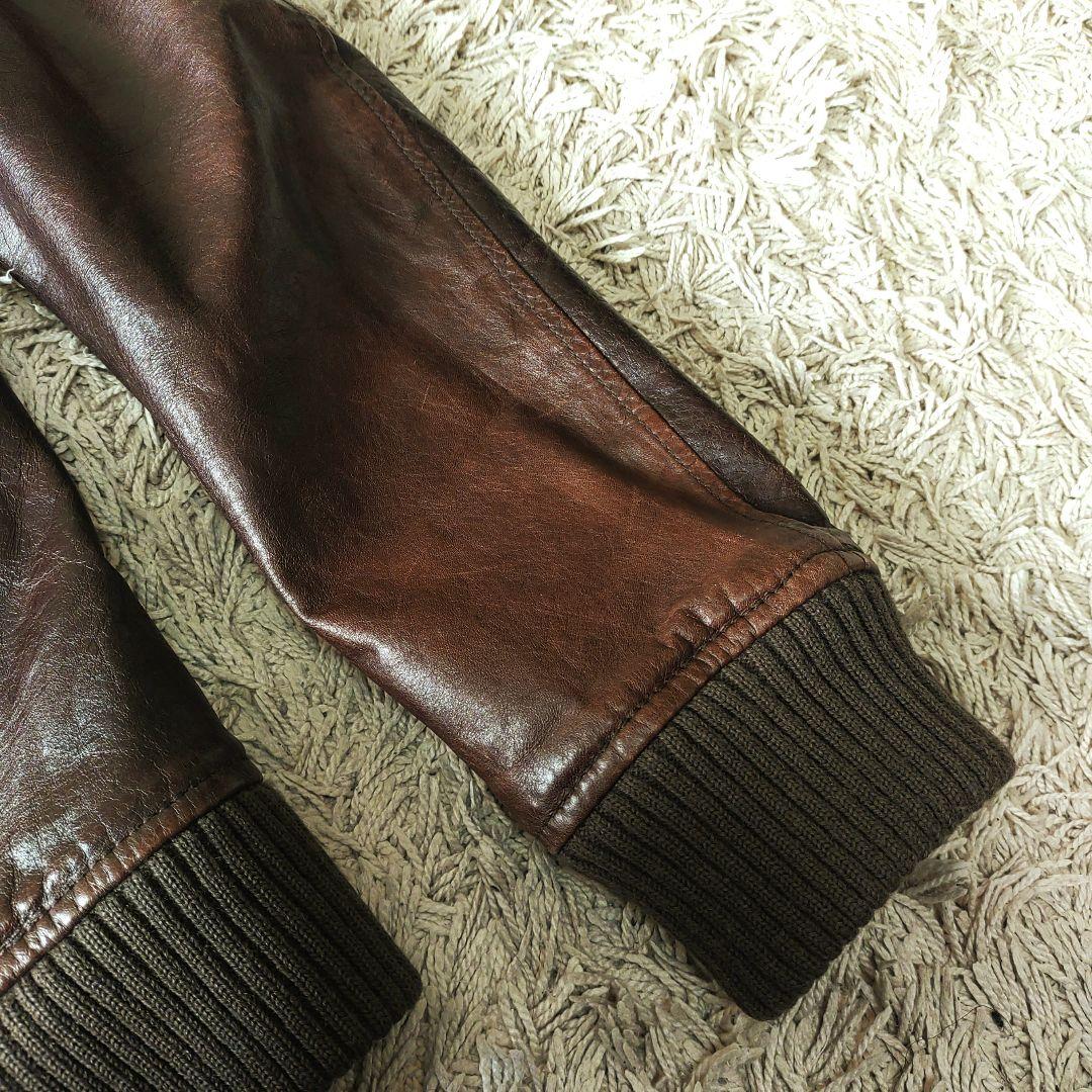 XL・ホースレザー】AVIREX 馬革 レザージャケット ブラウン